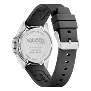 Vagary Aqua39 Solotempo VD5-317-50 - cassa acciaio - cinturino gomma neri - quadrante nero con datario